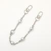 Nueva Cadena de Metal Redonda de Cristal Accesorios Funda para Teléfono Móvil Decoración Colgante Colgante Perla Cadena Corta para Mano Hebilla de Puerta Hebilla Colgante