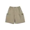 Ropa Vintage 2025 Verano Retro Japonés Funcional Diseño de Bolsillo Grande Tridimensional Pantalones Cortos Cargo Sueltos Casuales para Hombre