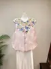 Novo Colete Jacquard Bordado Estilo Chinês Top Sem Mangas Estilo Nacional Gola Redonda Outono 2026 Novo Camisola Temperamento Colete Solto Feminino