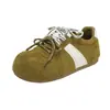 Cabeça grande altura interna aumentando casual ao ar livre 2026 Treinamento alemão i-sapatos únicos femininos duplo novos sapatos pão versátil cadarço sola grossa estilo