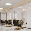Espejo de belleza iluminado simple, espejo LED de cuerpo entero específico para salón, espejo de tocador de pared para corte de pelo y peinado de celebridades de internet
