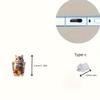 Novo acrílico plano transfronteiriço para o copo gato plugue de poeira para celular
