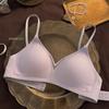 Comercio Exterior Transfronterizo Popular Ropa Interior Femenina de Triángulo Francés Sin Costuras Push-Up Sexy Hueco Transpirable Sujetador Estilo Delgado de Verano