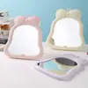 Espelho de Maquiagem de Plástico Laço Espelho de Beleza Dobrável de Mesa Espelho de Maquiagem de Mesa de Estudante Espelho de Estudante