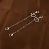 Nueva Cadena con Cierre de Langosta Colgante de Corazón Hebilla de Zapato Decoración Moda Europea y Americana DIY Colgante Metálico Simple Decoración de Zapato