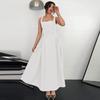 Roupas Femininas Amazon 2025 Verão Nova Moda Sexy Zíper Sem Costas Cinto Cintura Fina Vestido Atacado