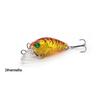 Isca pequena e roliça mini isca artificial 4g4.8cm plástico simulação isca artificial equipamento de pesca atacado