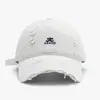 Boné de Baseball Bordado Lavável para Primavera e Outono para Mulheres, Estilo Japonês, Circunferência da Cabeça Grande, Estilo Jeans, Faz o Rosto Parecer Menor, Boné de Bico à Prova de Vento e Proteção Solar para Exterior