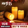 Venta Caliente Precio Especial Vela LED Cilíndrica 7.5cm Vela 456pulgadas Comercio Exterior Plástico ABS Luz de Vela Fabricante de Shenzhen