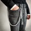 Moda Japonesa y Coreana No Convencional Hecho a Mano Hilo Encerado Cadena para Pantalones Accesorios para Jeans Cadena Sencilla Versátil Genial para la Cintura