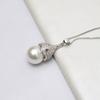 Colgante de Plata S925 Colgante Grande Baotou Set de Ganchos para Oreja 11-12 Colgante de Perla Gancho para Oreja Soporte de Aire Accesorios DIY 739