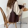 2026 Bolso de Hombro Literario Estilo Coreano Nuevo, Bolso Grande Versátil para Clases, Bolso de Cuero Suave de Gran Capacidad Estilo Ins para Madre e Hija