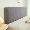 2026 Nueva Funda Jacquard Elástica de Color Sólido para Cabecero de Cama, Funda Suave de Terciopelo a Prueba de Polvo para Cabecero, Funda Protectora Desmontable y Lavable