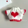 Suéter de Punto en Forma de Corazón 14cm Ropa para Muñecos de Algodón Accesorios Adecuado para Colgantes West Highland Ropa Ropa para Muñecos