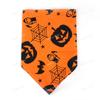 Toalla triangular para Halloween para mascotas, toalla para saliva, estilo calavera y calabaza, toalla de agua para cachorros grandes, universal