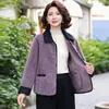 Abrigo de Felpa para Madre Joven Ropa de Algodón 2026 Otoño Invierno Nuevo Moda para Mujeres de Cuarenta y Cincuenta Años Ropa de Algodón Holgada