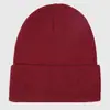 Gorros de Lana al por Mayor Transfronterizos, Gorros Tejidos, Gorros Fríos a Prueba de Frío y Cálidos con Puño y Logo Bordado