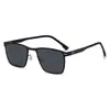 Gafas de Sol de Moda para Hombre Transfronterizas, Mismo Estilo que Ic, Marco Grande Personalizado, Gafas de Sol Metálicas de Alta Gama de Moda para Mujer, Gafas de Shenzhen