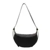 Bolsa Versátil Estilo Francês para Dumplings, Bolsa Pequena Casual Elegante para Mulheres, Nova Bolsa Transversal Tendência Primavera/Verão 2024, Bolsa de Ombro