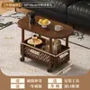 Mesa lateral de sofá, mesa de centro móvil, carrito pequeño, nuevo modelo 2026 para sala de estar, mesita de noche de dormitorio, mesa vintage, estante de almacenamiento