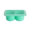 Hielera de Silicona con Caja de Almacenamiento 8 Compartimentos Cuadrada Hielera Presiona Fácil de Desmoldar Molde para Hielo con Tapa Bola de Hielo Redonda de 2 Orificios