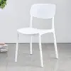 Cadeira de plástico doméstica espessa estilo nórdico cadeira com encosto de restaurante mesa de jantar cadeira comercial banqueta confortável minimalista moderna