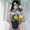Maleta de Kraft para Empaque de Ramo Venta al por Mayor Floristería Materiales de Empaque Floral DIY Empaque de Ramo Bolso de Mano para Flores