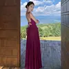Vestido Slim de Férias Sem Costas com Múltiplas Tiras, Roxo, Branco, Verde, Tecido de Tricô, Caimento Justo