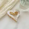 Coreano Retro Love Hairpin Quantidade de cabelo elegante retrô feminino Multi-cabelo Shark Clip Head High-end Sense Headwear