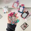 Funda Protectora para Tarjeta Pequeña de 3 Pulgadas Estilo Dulce y Genial Retro Americano Hisocute con Pinza de Estrella de Cinco Puntas para Tarjeta de Comedor y Tarjeta de Autobús de Estudiante