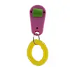 Anillo Entrenador Clicker para Mascotas Dispositivo Interactivo de Sonido para Entrenar Perros y Gatos, Modelo de Anillo de Entrenamiento Universal para la Punta del Dedo