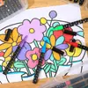 Nuevo marcador de pluma con brillantina para niños, bolígrafo de dibujo bicolor con punta gruesa suave, bolígrafo fluorescente brillante nacarado que no se desvanece