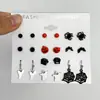 Brincos de Halloween Góticos Fantasma Aranha Caveira Brincos para Mulheres Venda Quente Transfronteiriça Brincos de Terror Engraçados