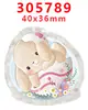 Accesorios Acrílicos de Dibujos Animados con Purpurina Accesorios de Joyería DIY de Resina Parche Pasador de Pelo Pasador de Pelo Gt-Rb-305827