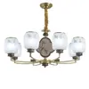 Estilo de lustre para sala de estar em madeira maciça, estilo chinês novo, inspirado no zen vintage, iluminação elegante em forma de galho para quarto, escritório e sala de jantar