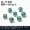 Templo Han Yuyuan antigo seda dourada contas de vidro duas pulseiras de ouro pulseira contas Wen brincar contas acessórios atacado