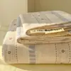Sábanas de Algodón Lavado Grado A para Madre y Bebé Frescas Pequeñas Pieza Única Dormitorio Estudiantil Individual Doble Funda de Almohada de Algodón Puro Juego de Tres Piezas