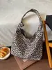 Bolso Grande de Moda con Estampado de Leopardo para Mujer, Nuevo Bolso Tote Casual de Gran Capacidad para el Trabajo, Bolso de Hombro de Lona, Moderno