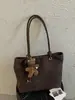 Bolsa Tote Tecida Texturizada Retrô Feminina 2026 Nova Moda para o Dia a Dia Bolsa de Ombro Único Sob o Braço Simples de Grande Capacidade Bolsa Feminina