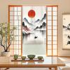 Nueva Cortina de Puerta de Tela de Lino Estilo Antiguo Pintura China para Hogar Vestidor Dormitorio Baño Cortina Divisoria Media Cortina Venta al por Mayor
