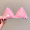 Pinza súper linda de orejas de gato tridimensionales para niños, pinza de pico de pato linda, pinza superior, pinza pequeña para bebé, accesorios para el cabello para mujer, pinza de princesa