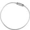 15 cm 304 aço inoxidável corda de fio chaveiro mosquetão corda de conexão ponto atacado