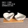 Macetas para Suculentas Macetas de Cerámica para Suculentas Macetas de Porcelana Blanca Macetas Simples Hechas a Mano Plantas Suculentas Flores Pequeñas Huaishai