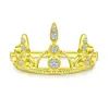 Anillo de Plata de Ley S925 Más Vendido en Europa y América Que No Se Desvanece Moda Europea y Americana Anillo de Zirconia Corona Anillo de Boda para Mujer Nicho de Alta Gama