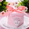 Cartón para empaquetar dulces de boda caja creativa para dulces de boda caja de dulces de diamante caja de dulces coreana suministros de boda