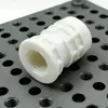 Nuevos accesorios para tablero perforado, ganchos de agujero redondo, tuercas de ABS, estantes de almacenamiento, estantes colgantes DIY para almacenamiento en el hogar, piezas empotradas al por mayor