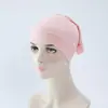 Sombrero Tubular Multicolor Anti-Pilling y Anti-Decoloración, Color Puro, Algodón Puro, Sombrero Base de Algodón Mercerizado, Pañuelo para la Cabeza de Algodón, Para Mujer, Elástico y Transpirable