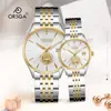 Relojes de Pareja ORSGA Movimiento Japonés Zafiro Tótem Pixiu Calendario Moda Fábrica en Vivo Relojes para Hombres y Mujeres