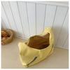 Comércio Exterior Cor Pura 2025 Nova Bolsa Tote Design de Grande Capacidade Bolsa de Axila Tendência Casual Roupas de Trabalho Bolsa de Ombro
