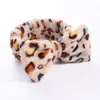 Faixa de Cabelo Veludo Coral Estampa Leopardo Bolinhas Laço Europeia e Americana Transfronteiriça Faixa para Lavar o Rosto Faixa para Maquiagem Esportiva Acessórios de Cabelo